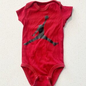 Red Jordan Kids One Piece